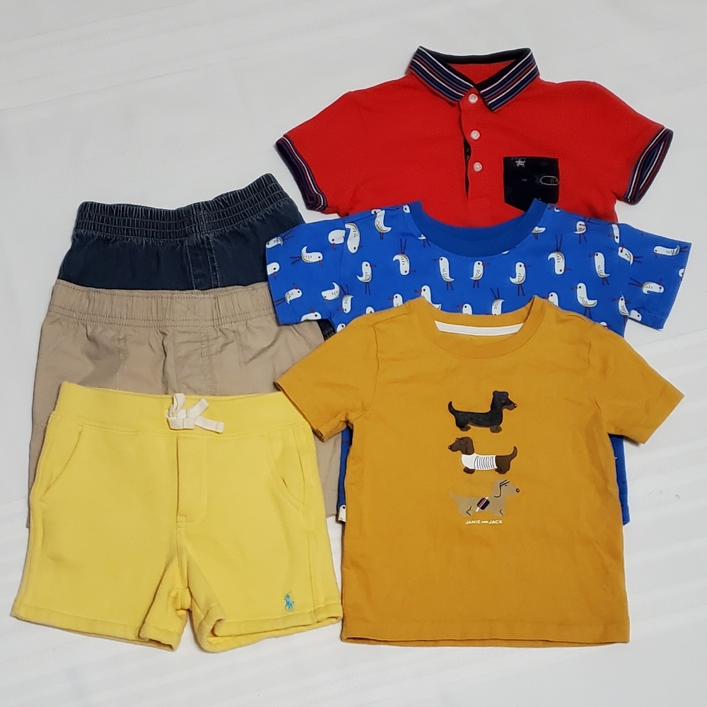 Lot of 6 Baby Boy Summer Clothes